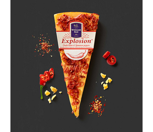 Wijngaard kaas Explosion met pepers