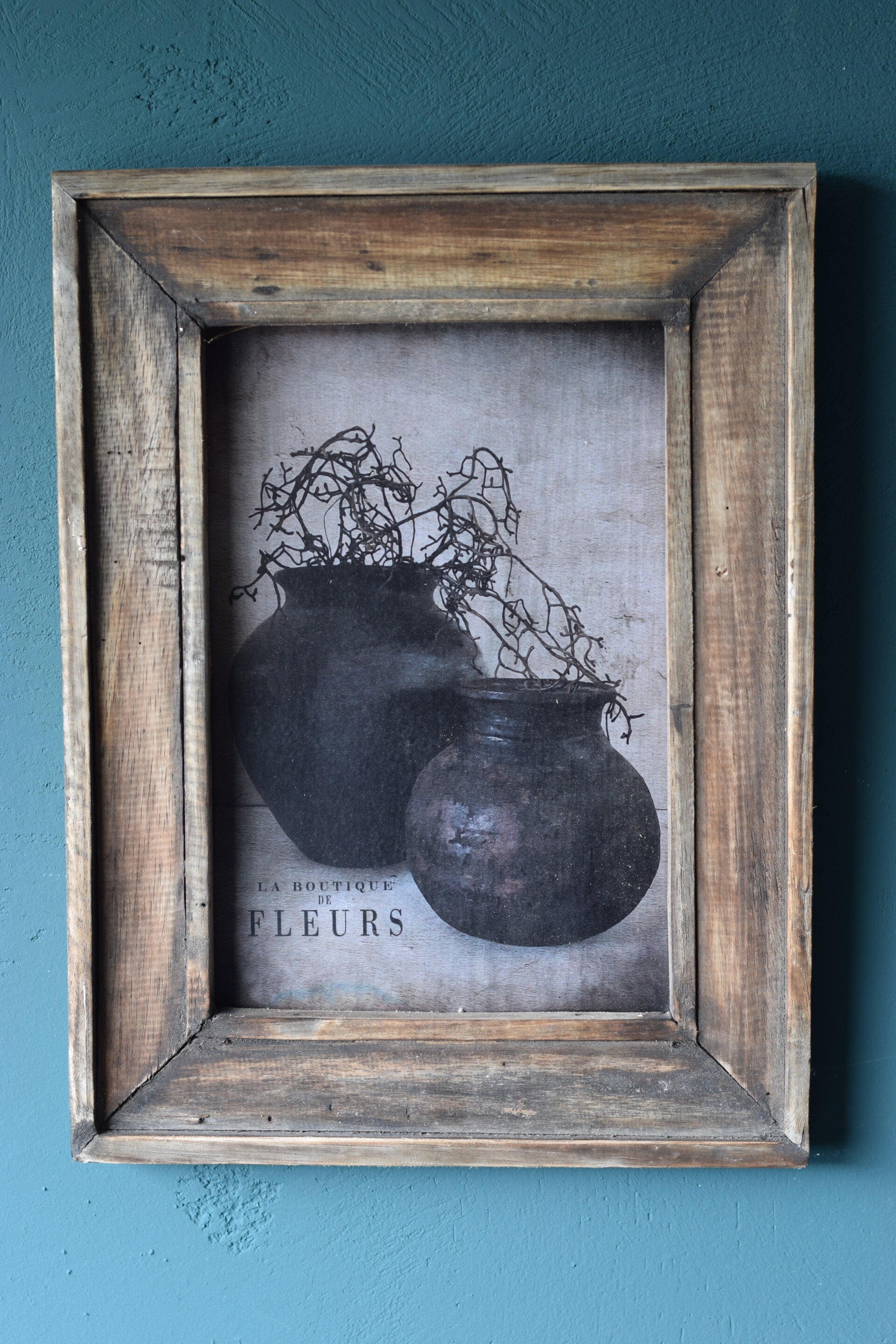 Houten Lijst met Botanische Art 40x30cm