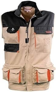 GILET KAVIR BEIGE/NERO
