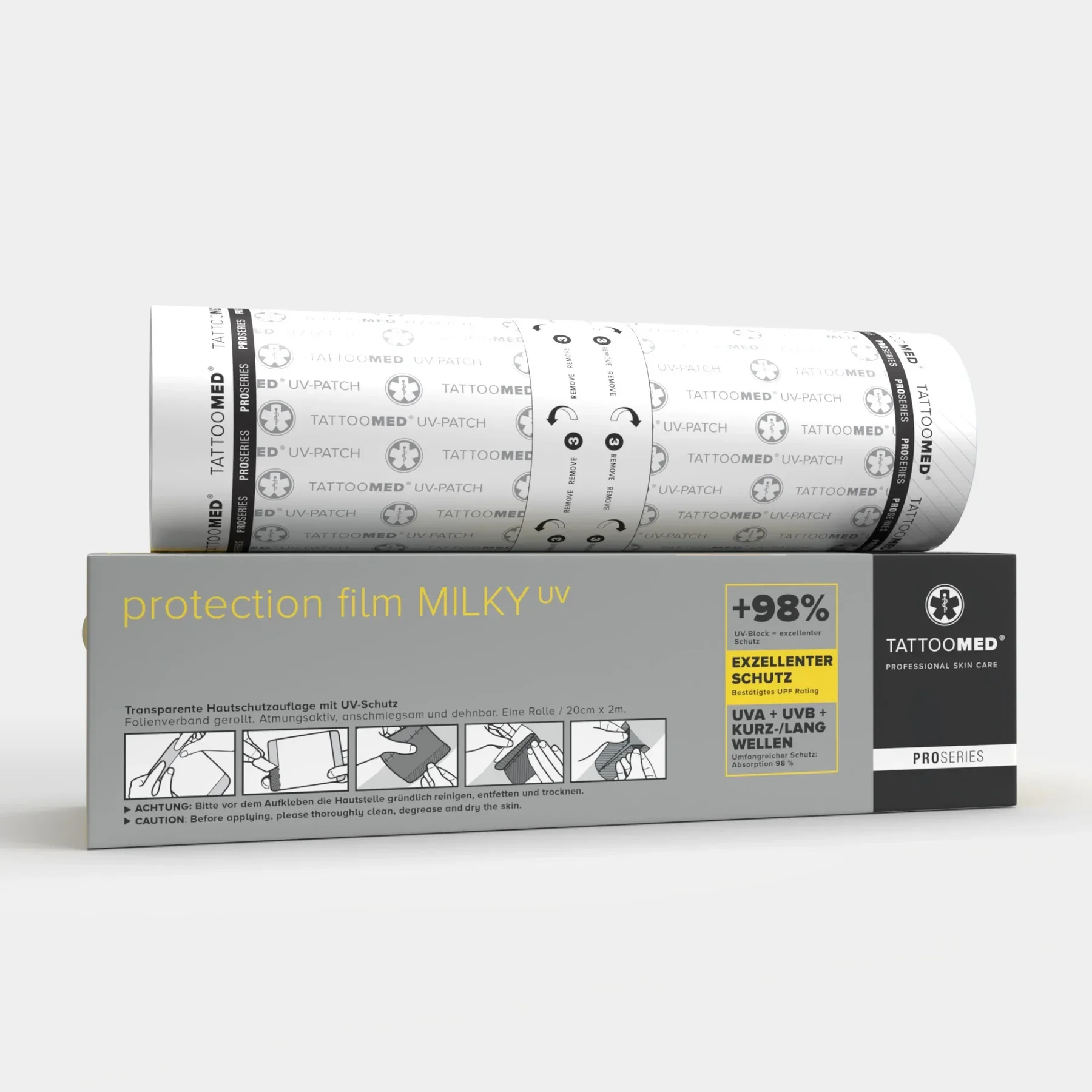 TattooMed® Protection UV Film MILKY - 2m x 20cm
