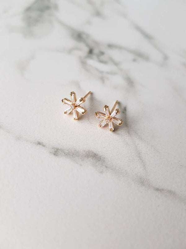 Stud zirkonia madelief