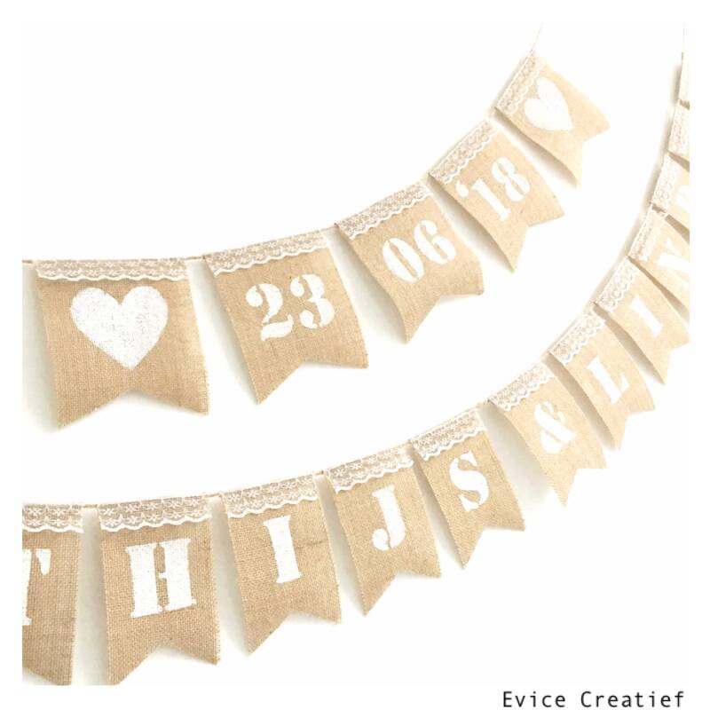 Jute slinger bruiloft