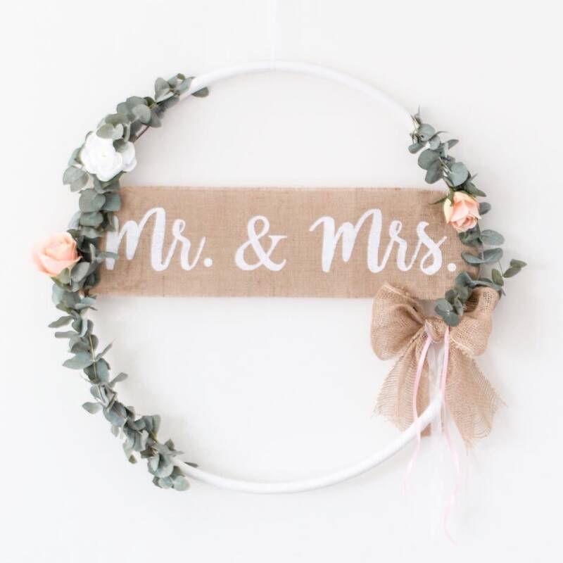 Jute slinger bruiloft