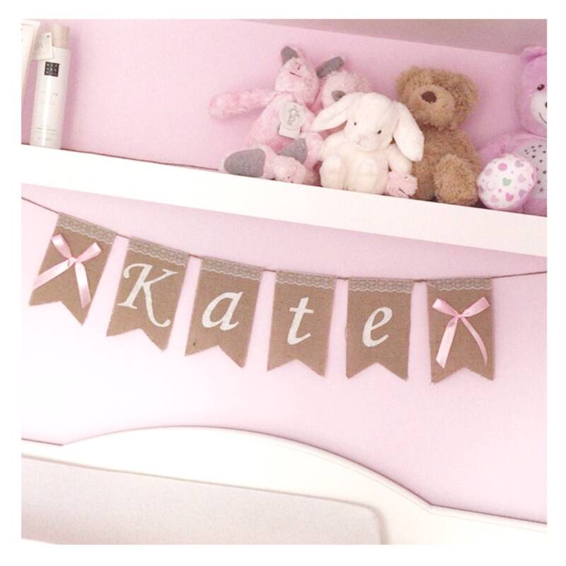 Jute naamslinger sierlijk