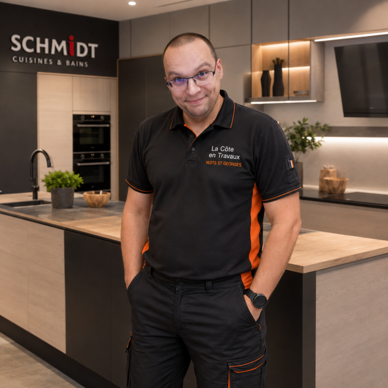 Tristan, cuisiniste de La Côte en Travaux à Nuits-Saint-Georges