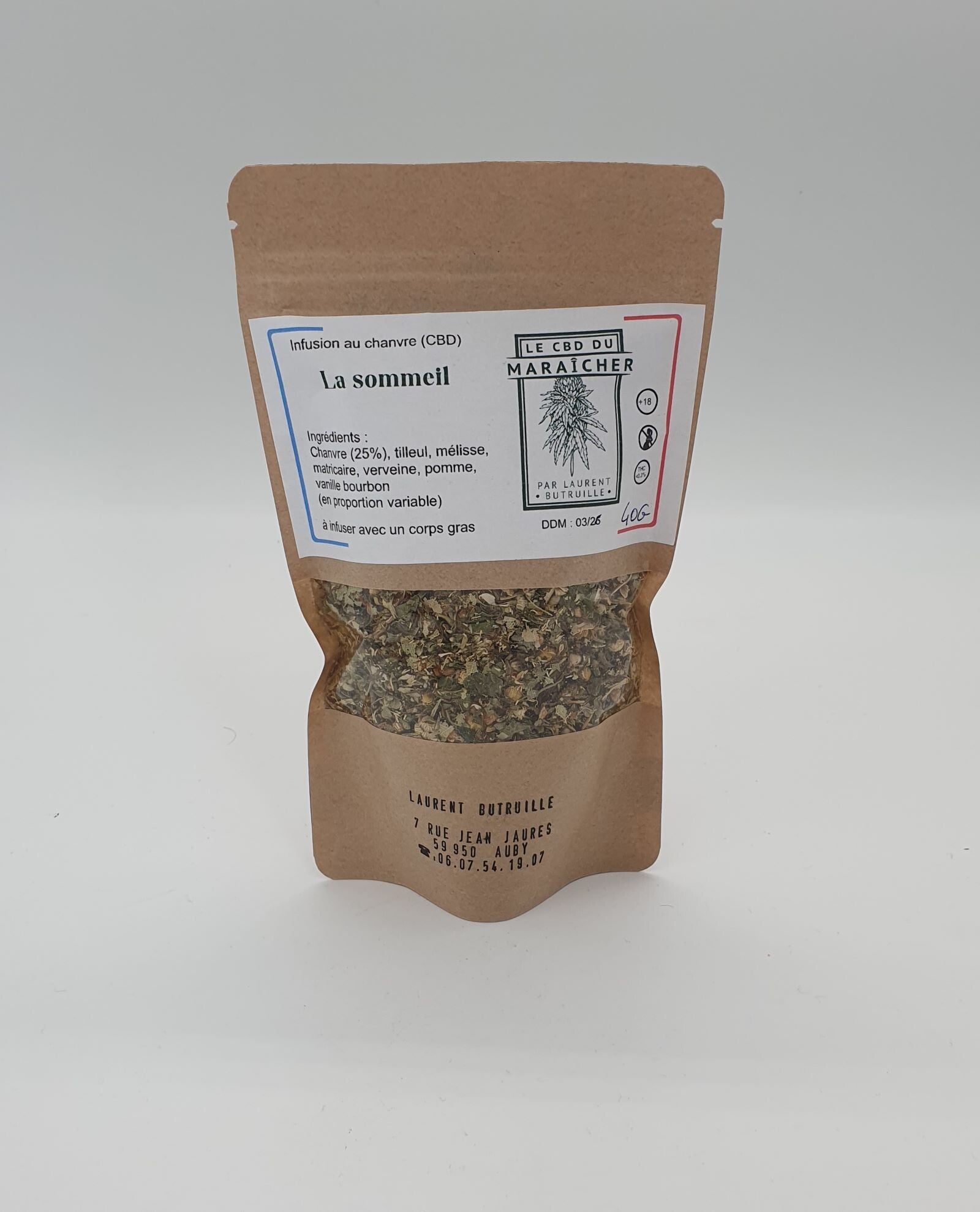 Infusion au CBD ( cannabidiol)