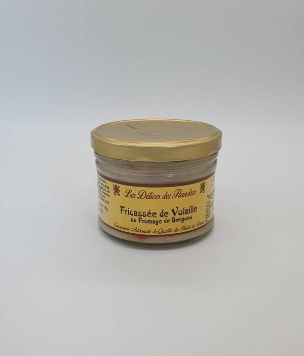 Fricassée de volaille au fromage de bergues