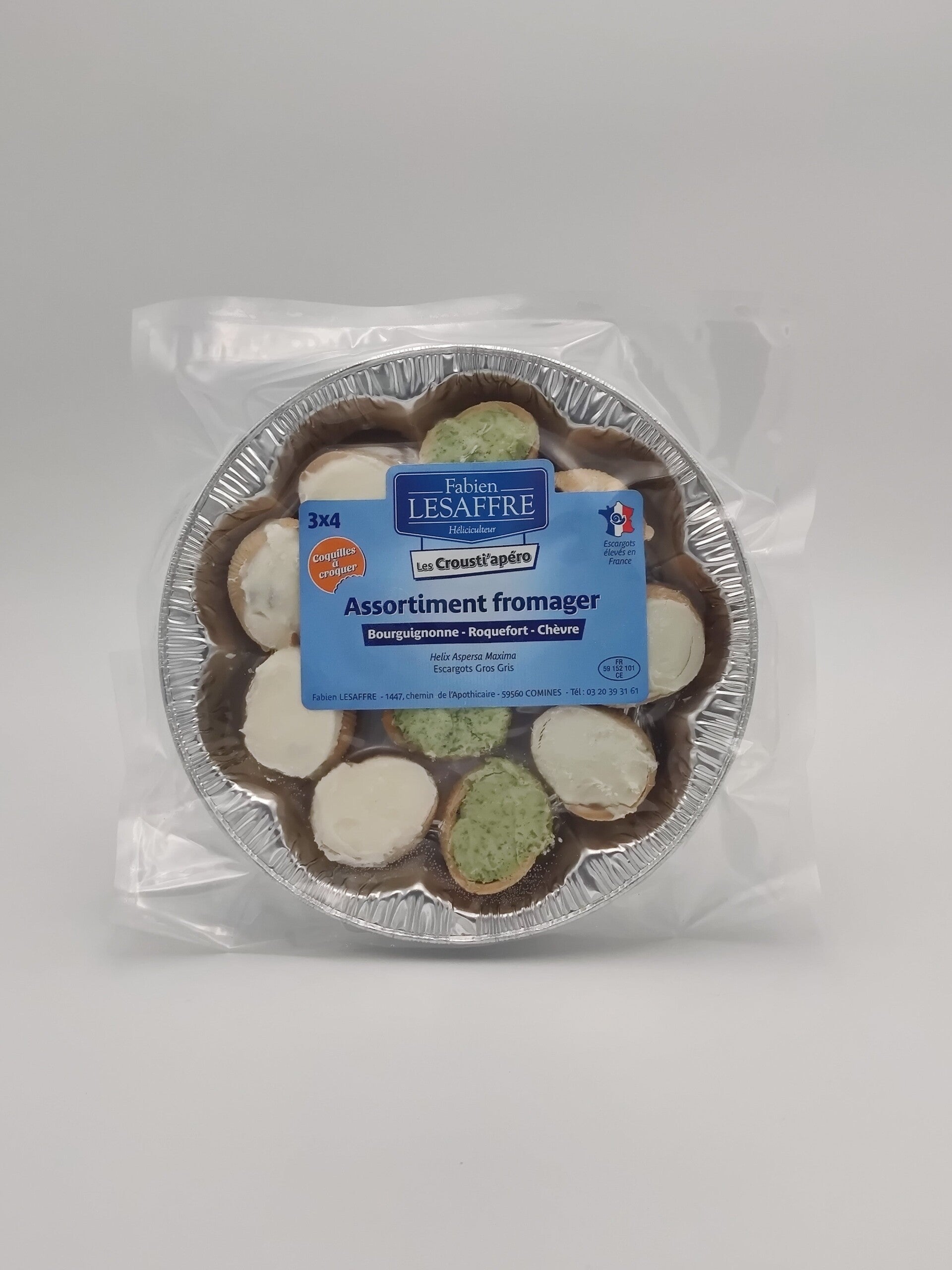 Assortiment escargots à la bourguignonne/fromage