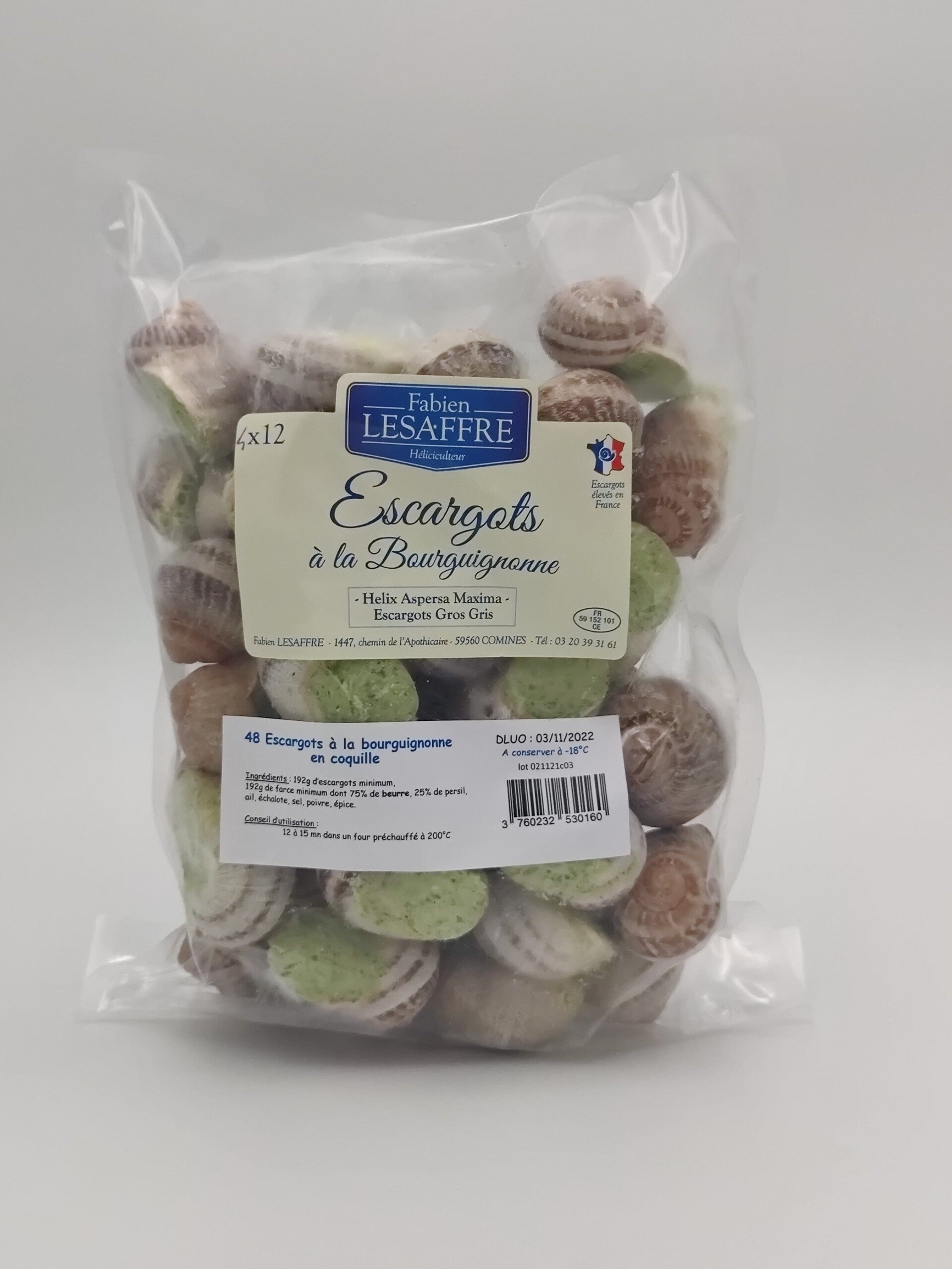 Escargots à la bourguignonne en sachet