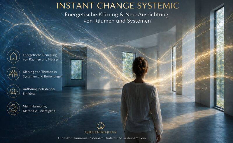 Instant Change Systemic - Energetische Klärung & Neu-Ausrichtung von Räumen und Systemen