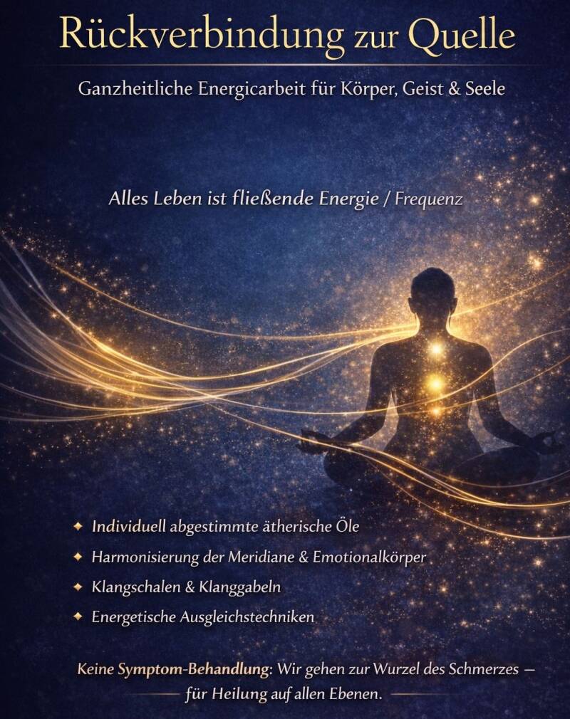 Rückverbindung zur Quelle - Ganzheitliche Energiearbeit für Körper, Geist & Seele