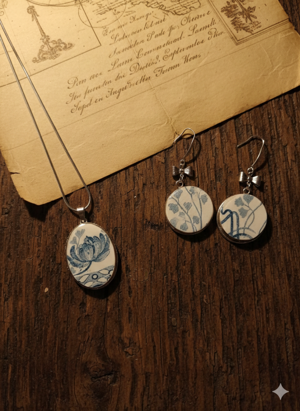 Parure héritage bleu