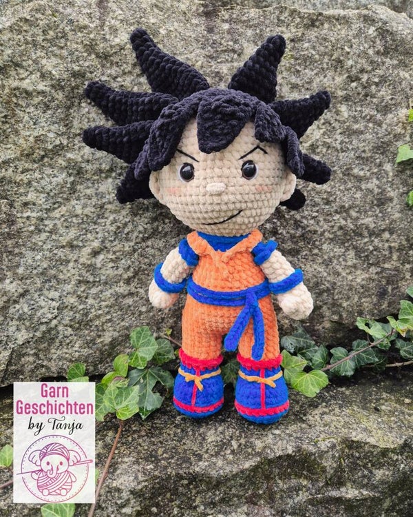 Handgehäkelter Goku