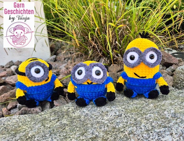 Handgehäkeltes Minion-Trio