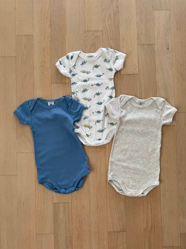 Petit Bateau 3er-Set Kurzarmbody