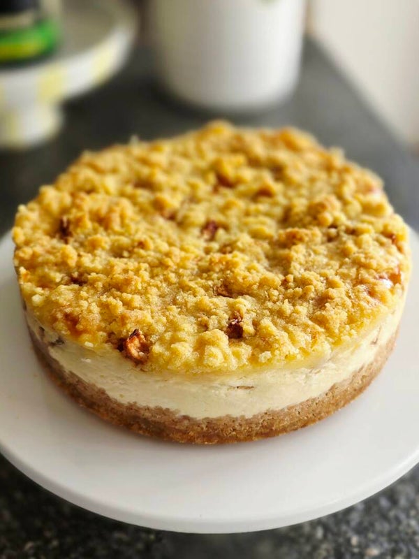Appel-Crumble cheesecake
