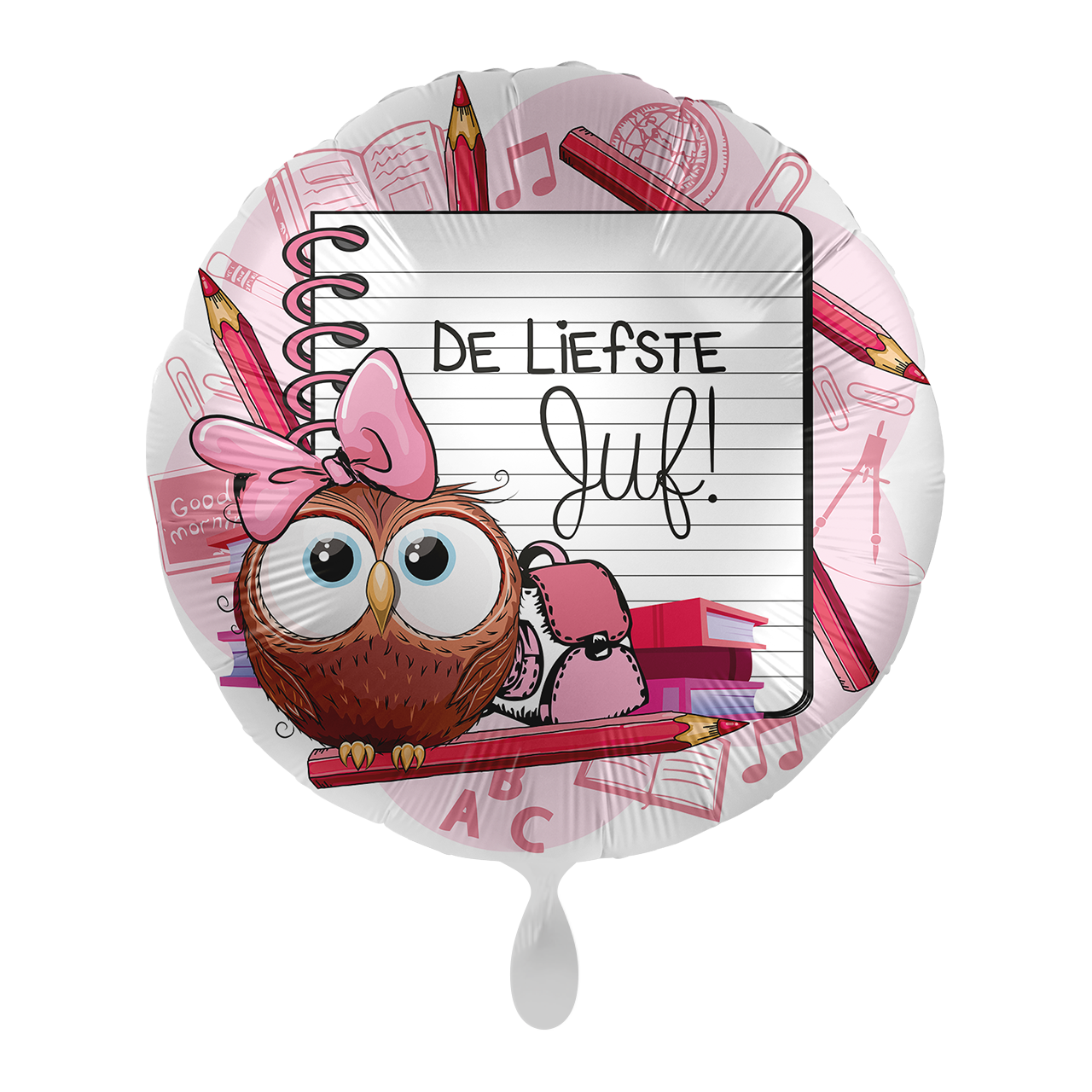 Folieballon Liefste Juf – 43 cm