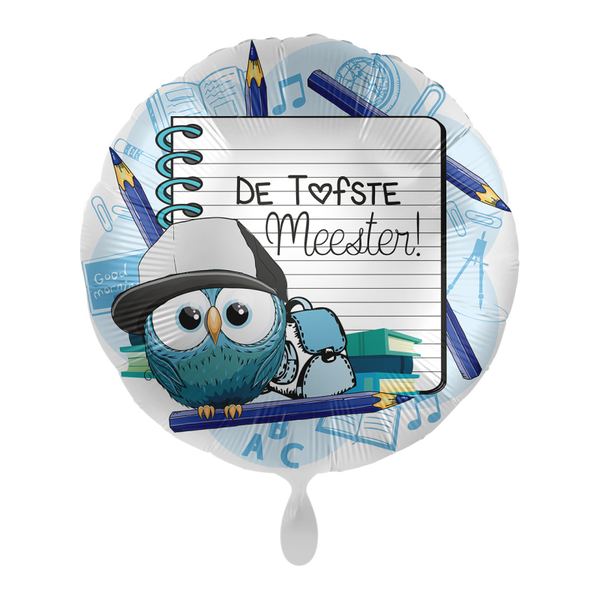 Folieballon Tofste Meester – 43 cm