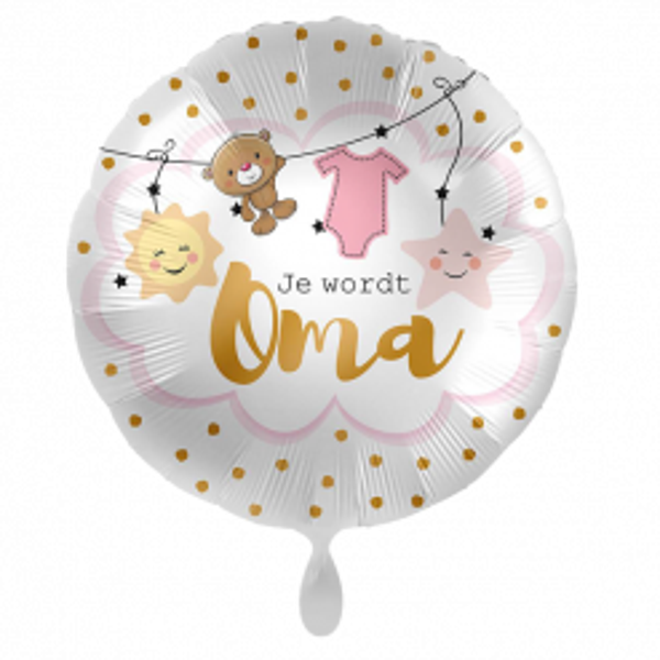 Folieballon Je word Oma – 43 cm