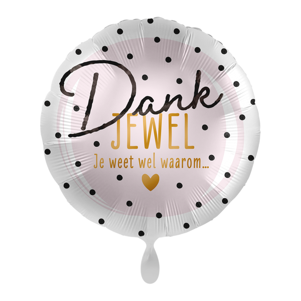 Folieballon Dankjewel – 43 cm