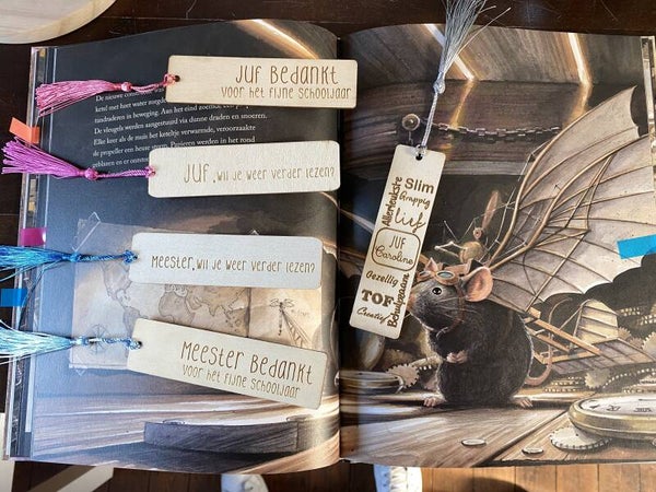 Boekenlegger voor Juf / Meester