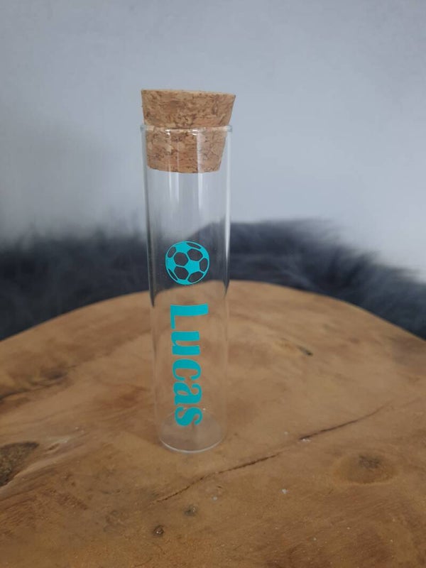 Glazen Reageerbuisje met naam gepersonaliseerd