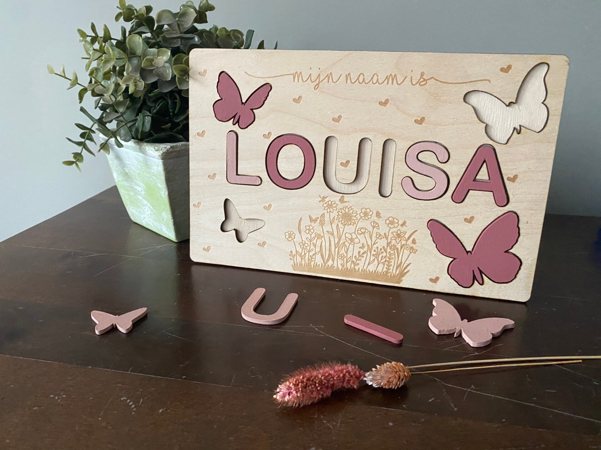 Naampuzzel hout groot