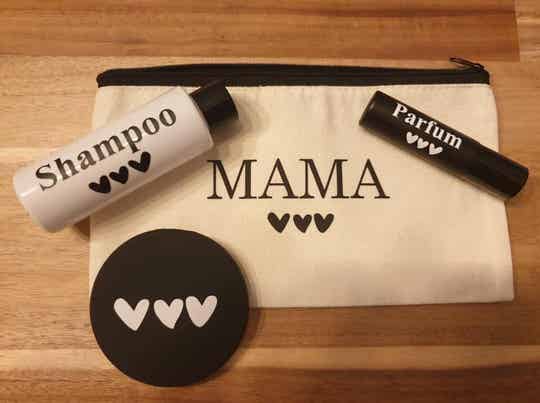 Toilettasje met Naam Gevuld (Giftset) - Complete Verwenpakket