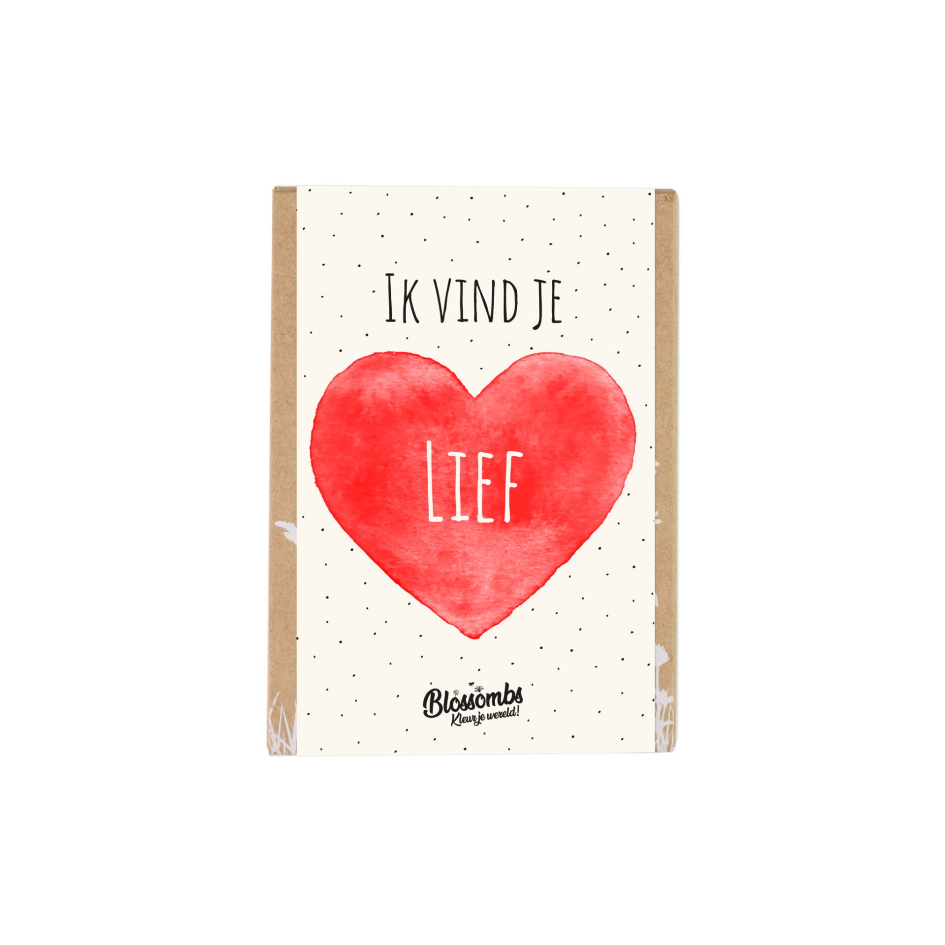 Blossombs Giftbox Small 'Ik vind je lief' | 4 Biologische Bloembommetjes
