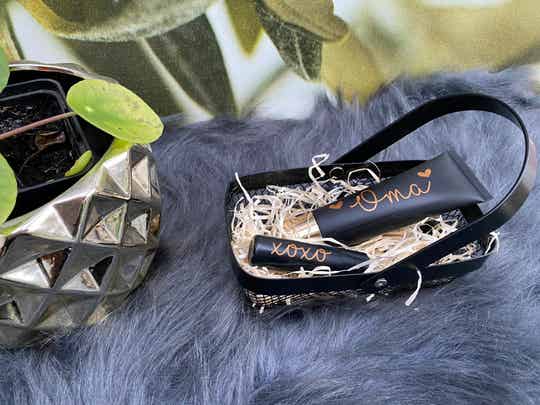 Handcrème met Lippenbalsem gepersonaliseerd (Giftset Zwart)