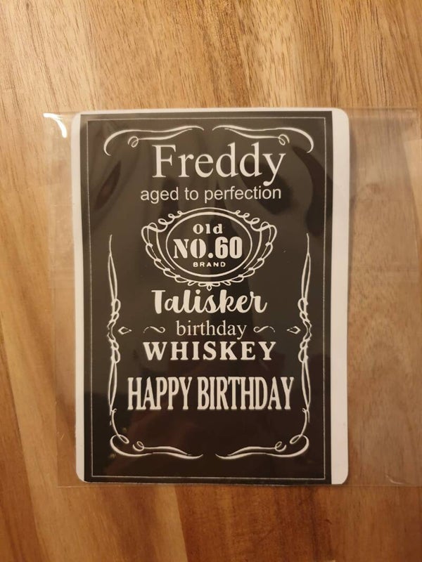 Gepersonaliseerde Whisky Etiket - Uniek Cadeau voor Whisky Liefhebbers