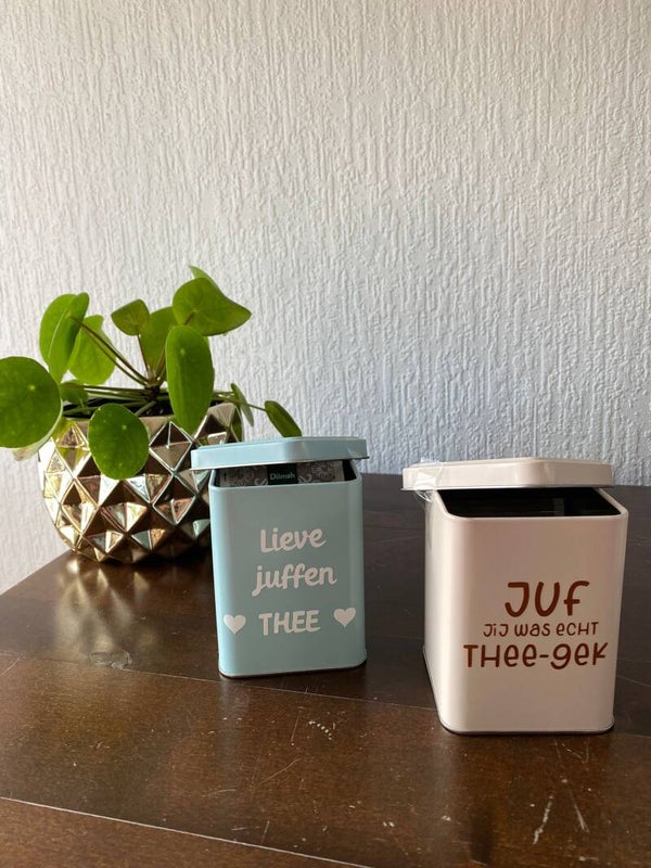 Blikje Thee Jij was Thee-gek / Lieve Juffen Thee