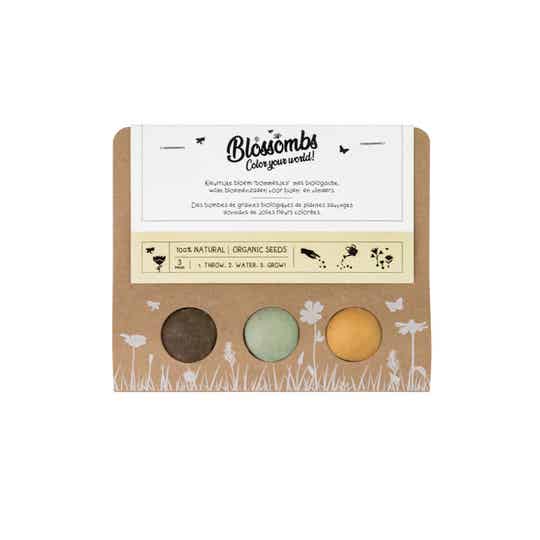 Blossombs Blister '3-Pack' | 3 Biologische Bloembommetjes