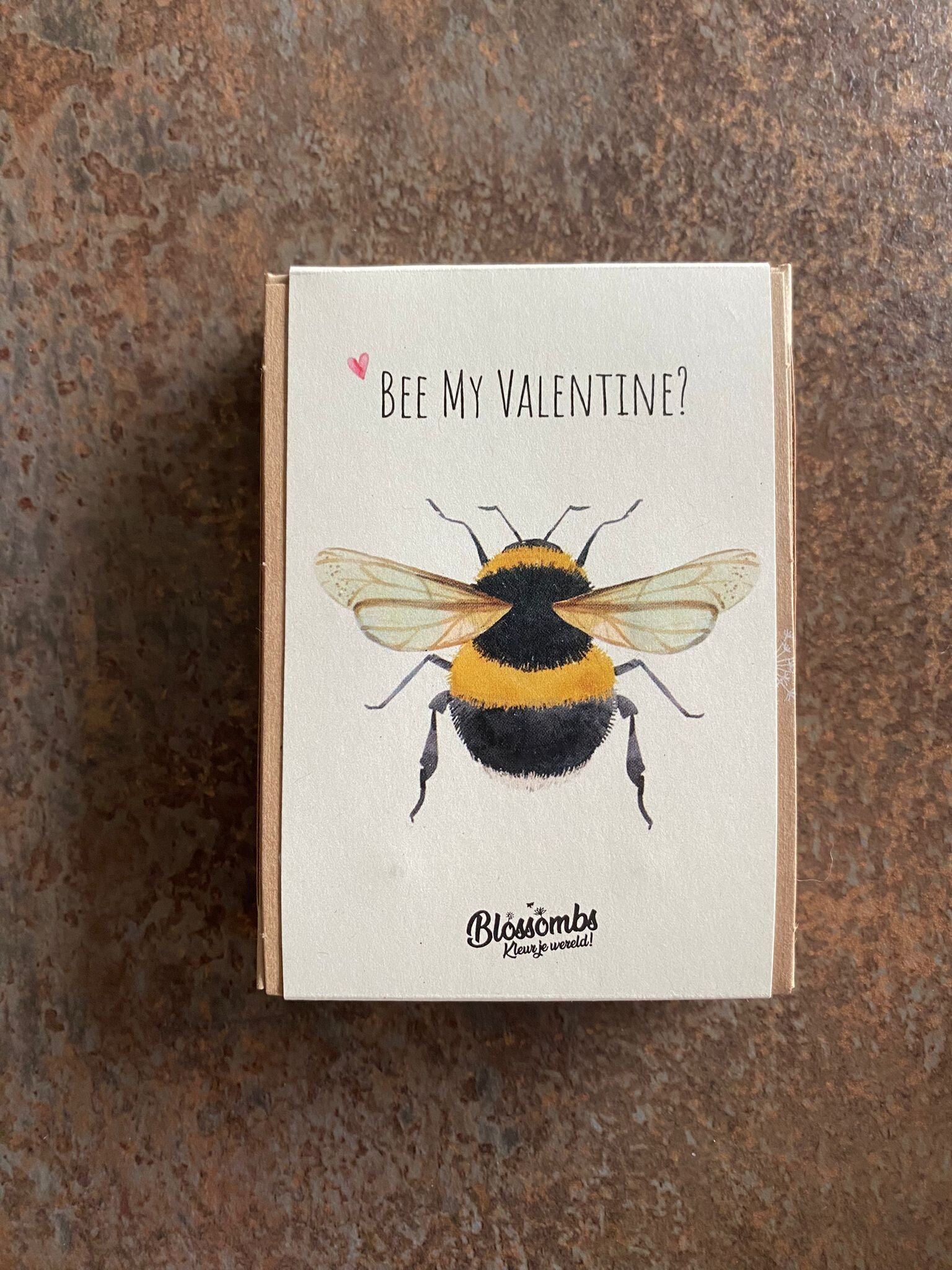 Blossombs Giftbox Mini 'Bee my Valentine' | 4 Biologische Bloembommetjes