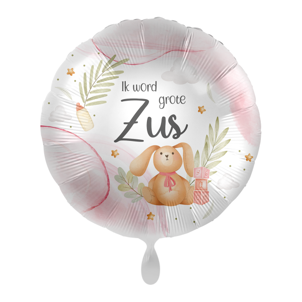 Folieballon Ik word Grote Zus – 43 cm
