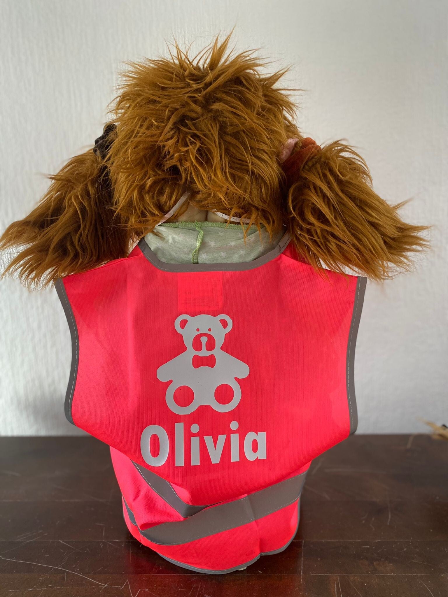 Fluorhesjes met naam logo symbool