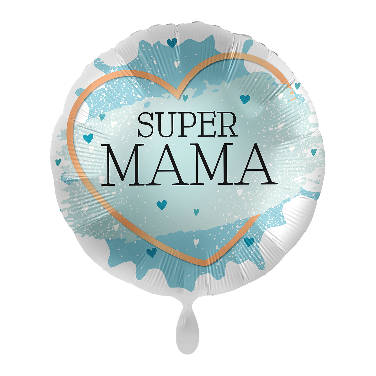 Folieballon Super Mama Blauw – 43 cm