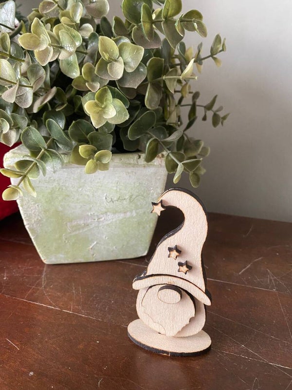 Houten gnoompje 10 cm