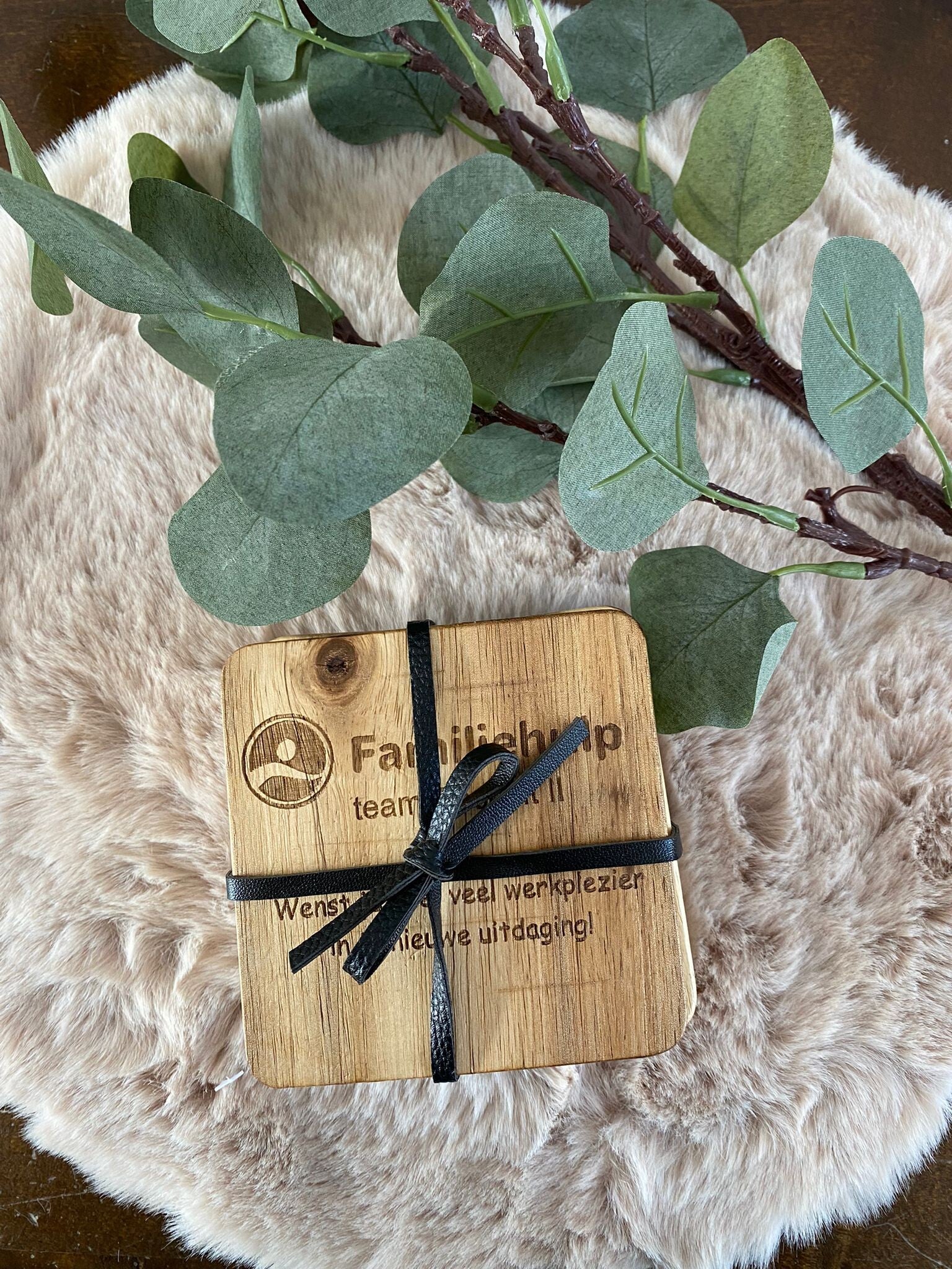 Onderzetters met tekst