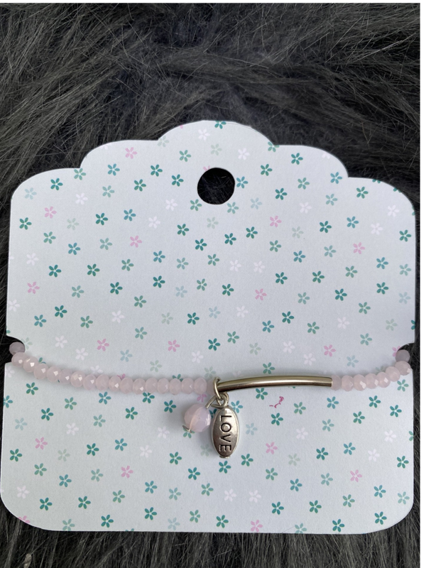 Armbandje licht rose