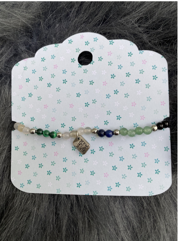 Armbandje blauw / groen