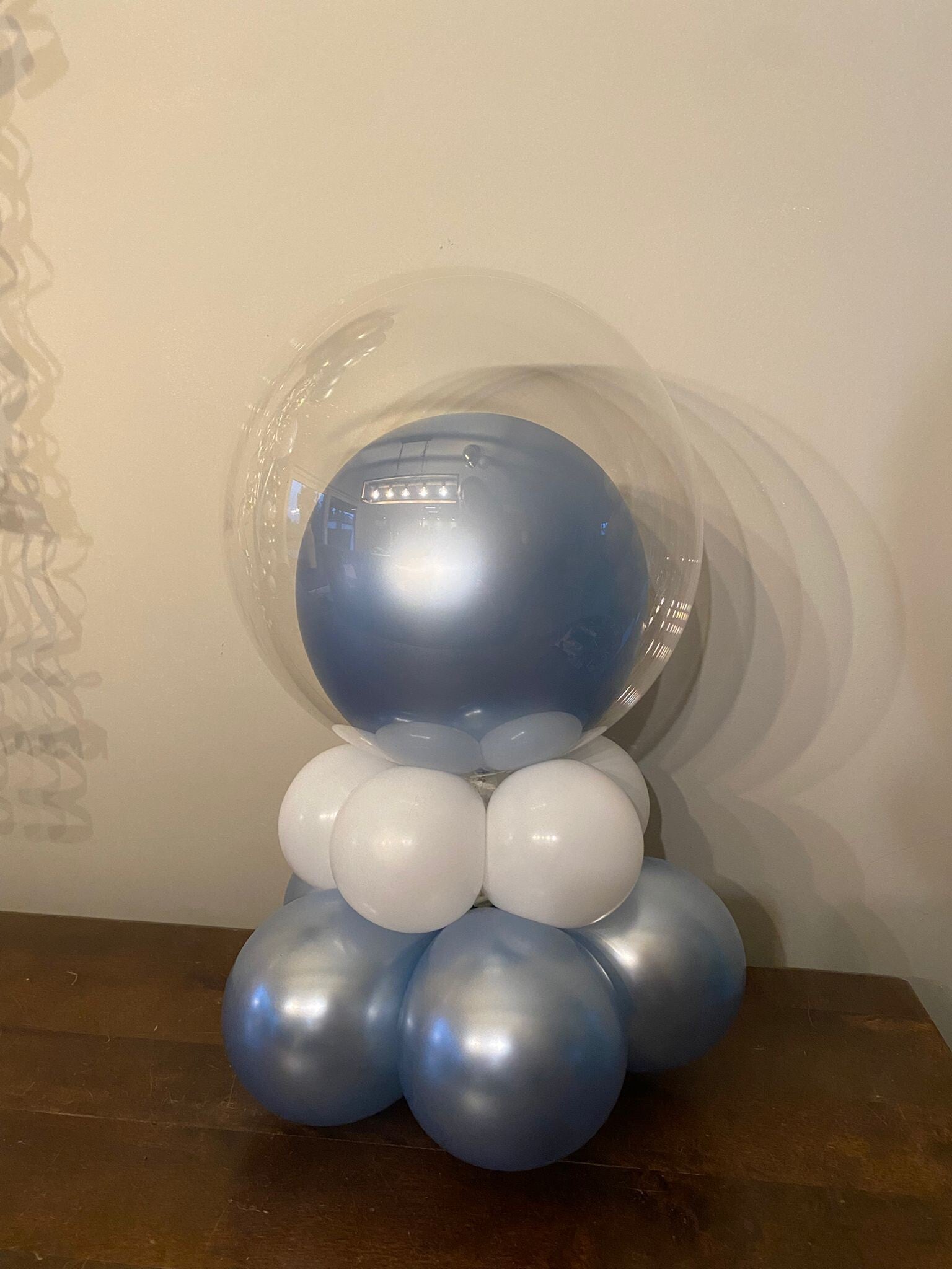 Tafelballonnetje met een bubbleballon