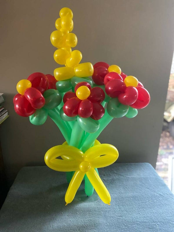 Ballonnen Carnavalsboeket – Rood, Geel & Groen