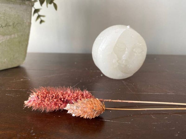 Kaars maan en zon in elkaar Wit