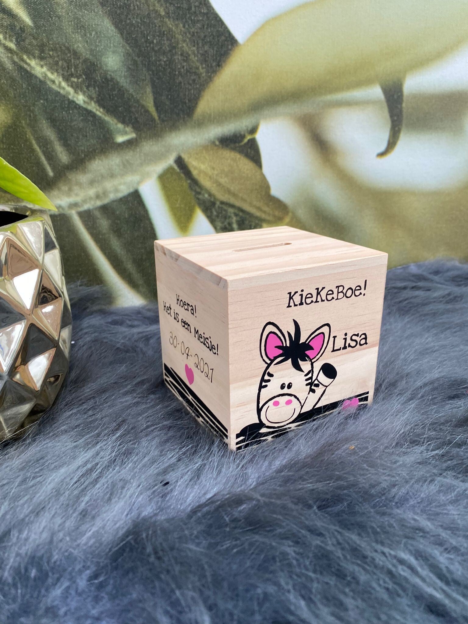 Spaarpotjes met naam gepersonaliseerd 