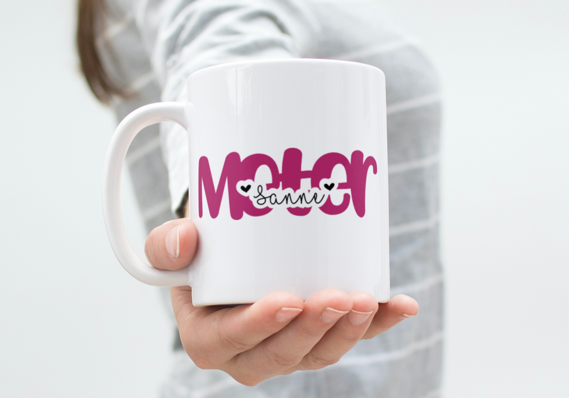 Mok Meter met naam petekind