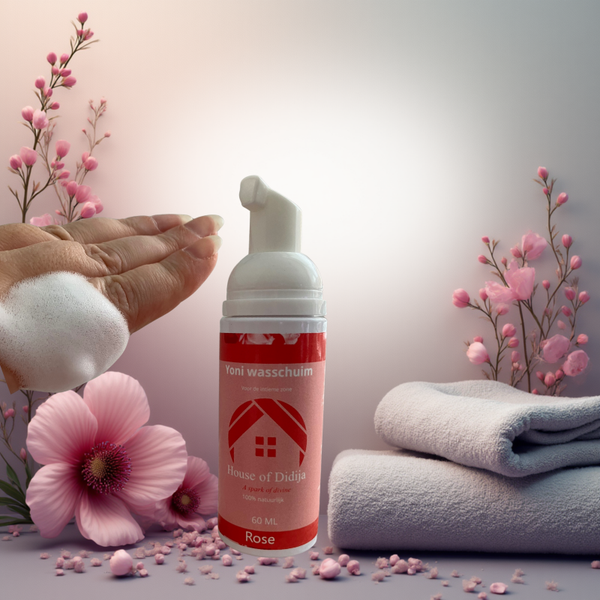 Yoni wasschuim Rose & Menthol