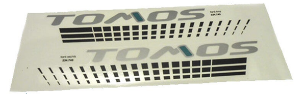 Tomos stickerset tank grijs