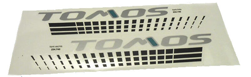 Tomos stickerset tank grijs