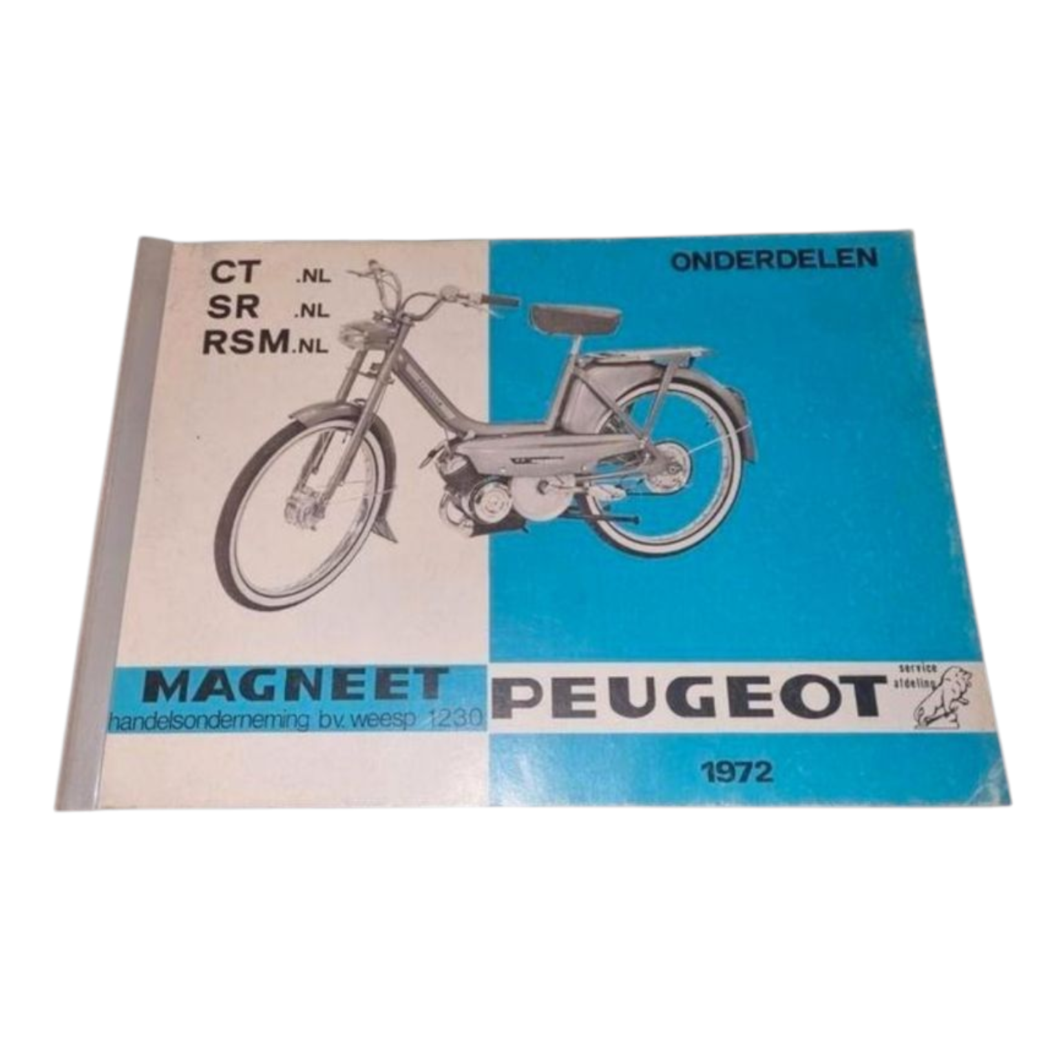 Peugeot CT / SR / RSM onderdelen catalogus 1972